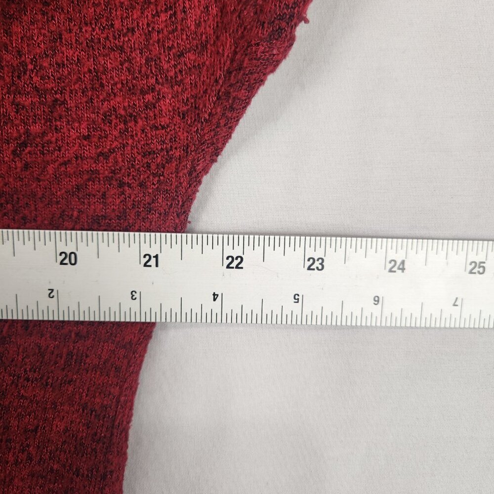 Torrid Super Soft Plush V Neck 3/4 Sleeve Women's Size 00 M/L Red Sweater - Picture 4 of 8
